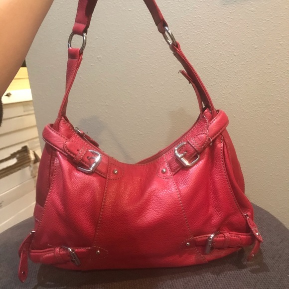 MAXX New York leather $ buckle shoulder bag - Picture 3 of 13